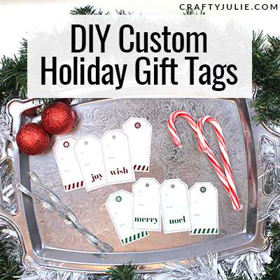 holiday gift tag tutorial plus learn how to make your own custom gift tags and embellish them with foil
